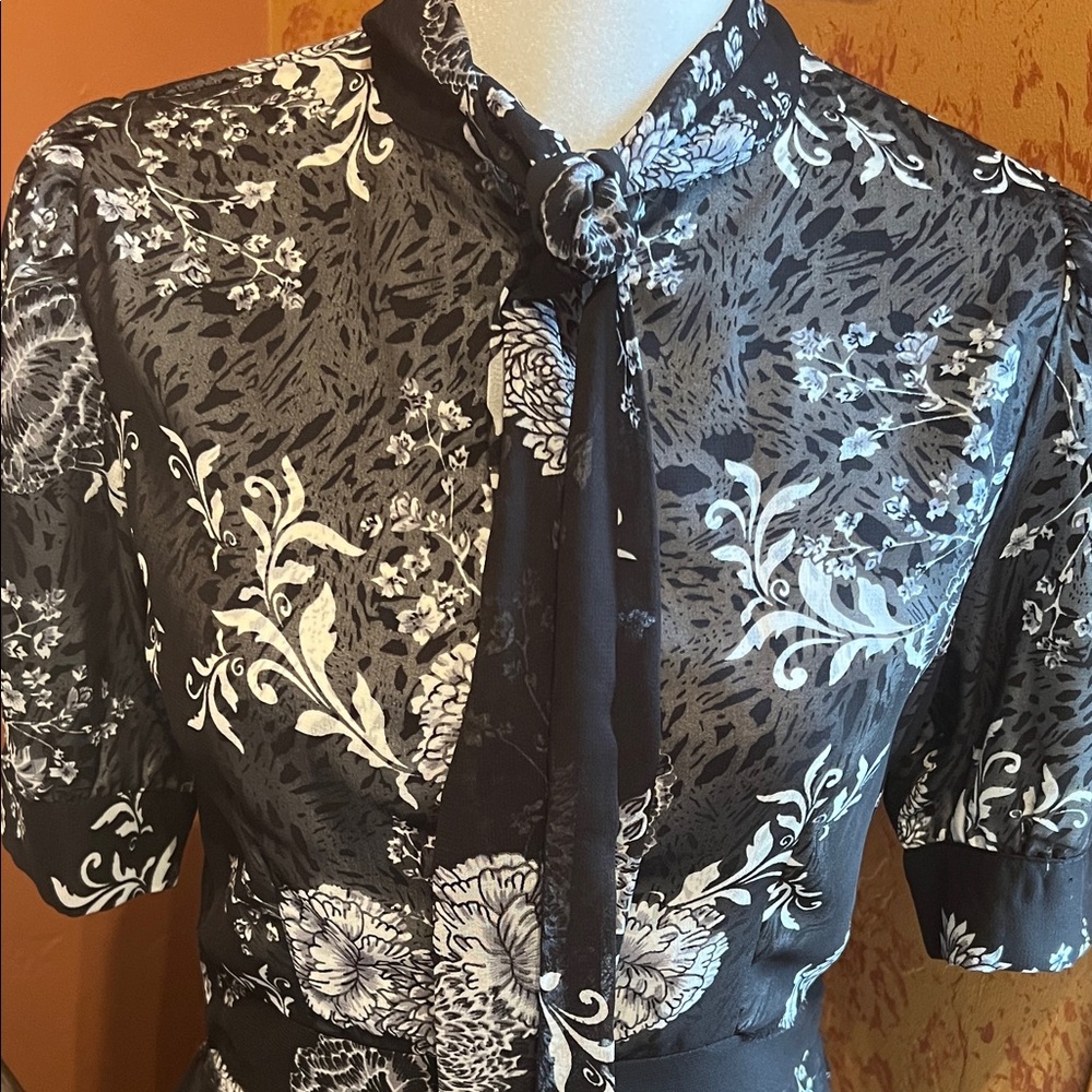 Walter Baker Asymmetrical Hem Floral Dress